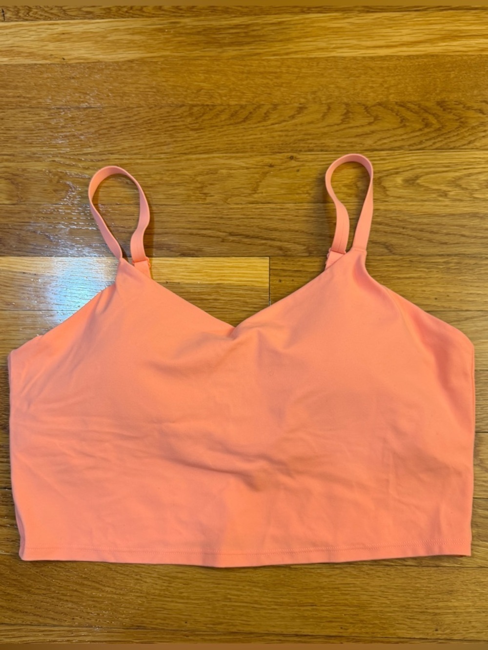 Athleta Elation V-Neck Crop D-DD in Orange - Size 1X Athletic Bra Top Cami NWOT